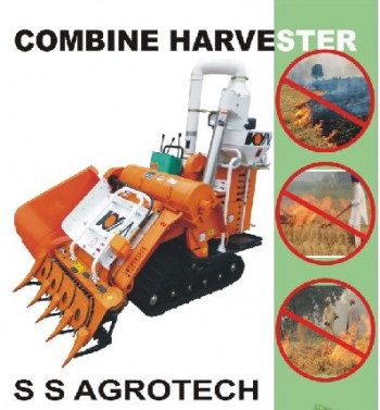 KYM MINI COMBINE HARVESTER HALF FEED, For Agriculture Use, Certificate : YES