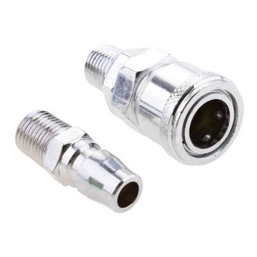 Perfect Steel Pneumatic Quick Coupler, For Hydraulic Pipe, Size : 1/8 Inch