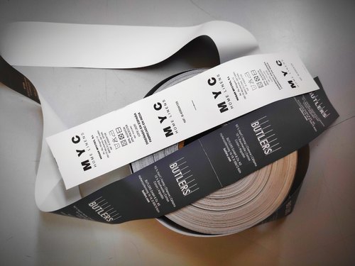 Taffeta Printed Labels, Color : Multi