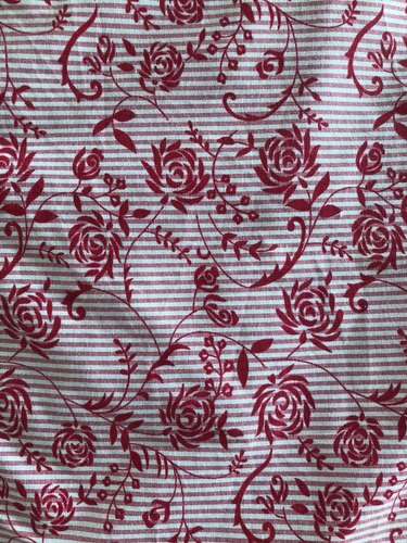 Nikunj Floral Flower Print Cotton Fabric, Width : 35-36