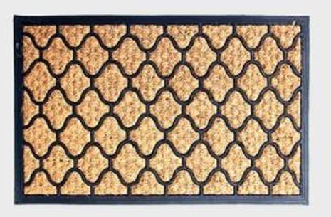 Plain Rubber Tufted Coir Mats, Size : Standard