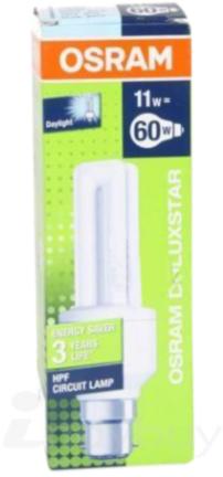 Osram Compact Fluorescent Lamp, Power : 11 Watts
