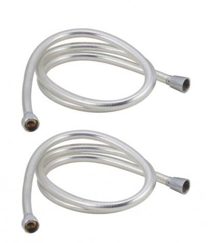 PVC Flexible Shower Tube, Color : Silver