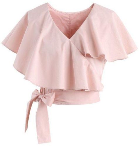 Cotton Plain Ladies Crop Tops, Feature : Attractive Design