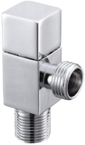 Brass Polished CP Angle Cock Square, For Bathroom, Kitchen, Grade : AISI