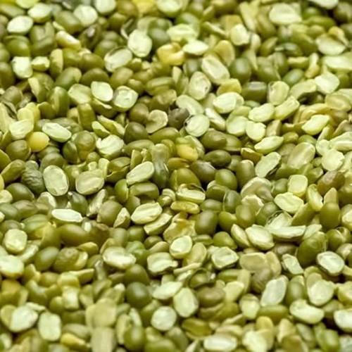 Organic Split Green Moong Dal, Specialities : Rich In Taste, Good Quality
