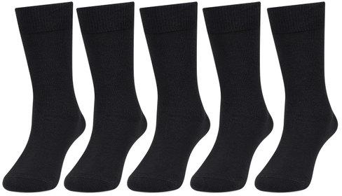 Plain Ankle Length Socks, Color : Black