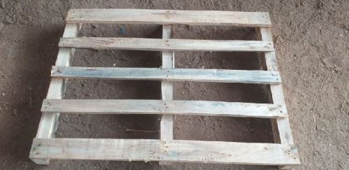 Rectangular Wooden Rubber Wood Pallet, Entry Type : 2 Way