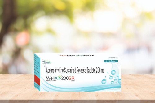 Wellair-200 Sr Acebrophylline Sustained Release Tablets, Packaging Size : 10*10