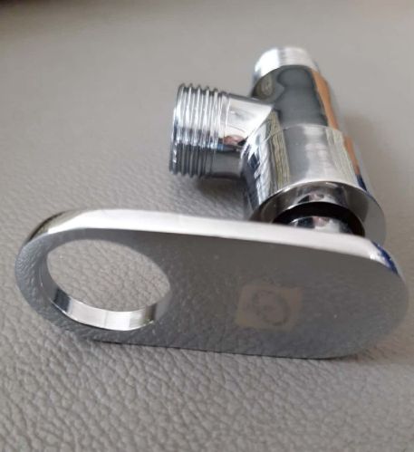 Manual Polished Brass Angle Valves, For Water Fitting, Packaging Size : 5 Pieces