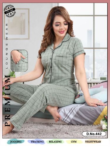 Ladies Front Open Night Wears, Feature : Anti-Wrinkle, Comfortable, Impeccable Finish