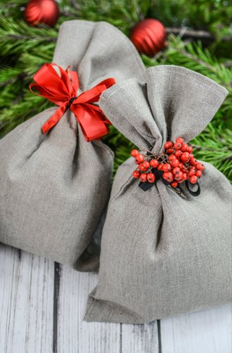 Textile Rectangular Grey Pouches Bags, For Gift