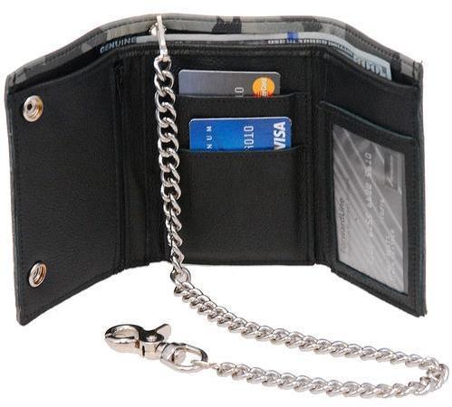 Leather Chain Wallet, Gender : Male