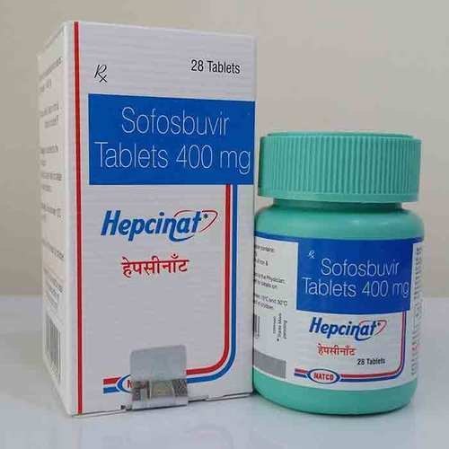 Hepcinat Natdac 60 Mg Tablet, For Clinical, Grade : Medicine Grade