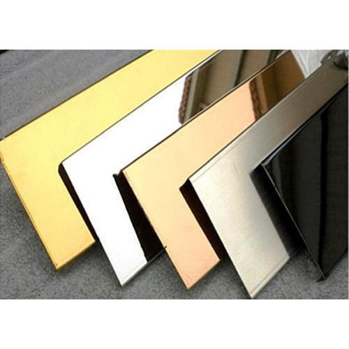 Polished Designer Stainless Steel Sheets, Length : 2 - 4 Feet