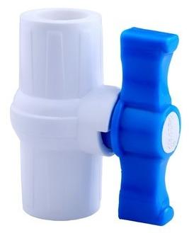 Kamnath PVC Ball Valve, Color : White Blue