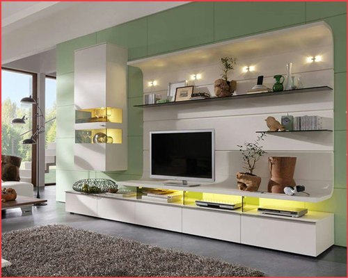 Paint Coated Designer Plywood TV Unit, For Wall Hanging