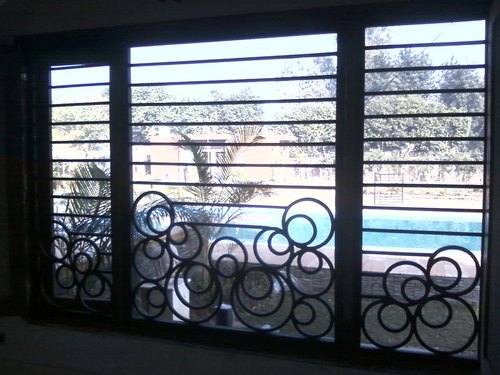 Blacksmith Enterprises Rectangular Polished Mild Steel Window, For College, Home, Hotel, Feature : Corrosion Free