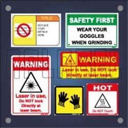 NP Label Printed Warning Signage, Packaging Type : Packet