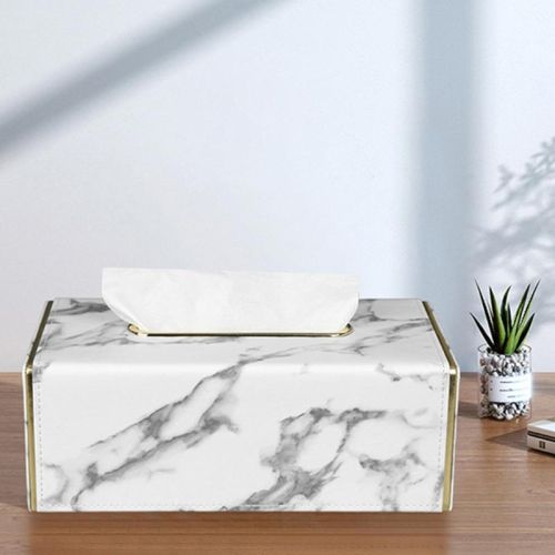 Polish Plain Marble Tissue Paper Holder, Size : Customized