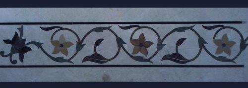 Marble Inlay Border Tiles, Surface Treatment : Polished