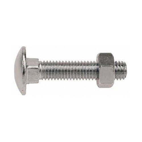 Polished Stainless Steel Carriage Bolts, Thread Type : Half Threaded