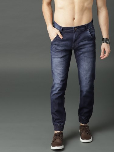 Faded Men Jogger Jeans, Color : Blue