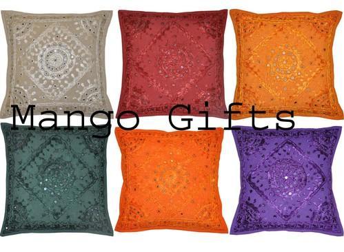 Cotton Embroidered Cushion Covers, Size : 16*16 Inch