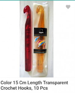 Aluminium Plastic Crochet Hooks, Length : 10-15mm
