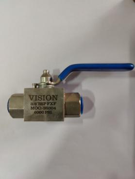 Vision High Pressure Ball Valve, Valve Size : 1/4