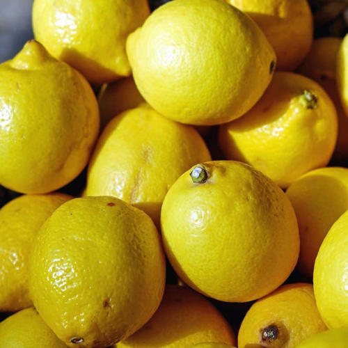 Round Common Fresh Lemon, For Drinks, Fast Food, Pickles, Taste : Sour