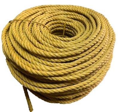 Yellow Plastic Rope, Length : 50 M