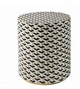 Bone Inlay Stool, For Home, Pattern : Plain, Printed