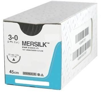 Mersilk Surgical Suture, Feature : Easy Knot Tying, Fast Absorption, Minimal Tissue Drag