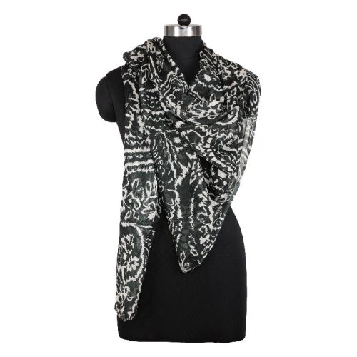 Printed Silk Stole, Feature : Anti-Wrinkle, Comfortable