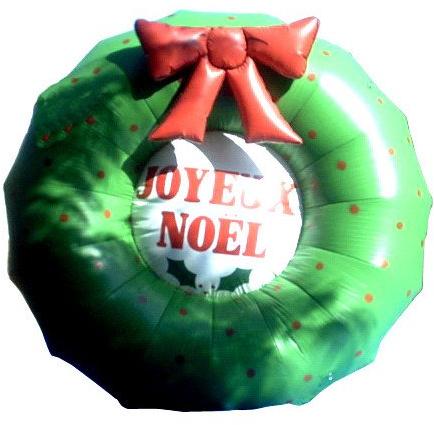 Christmas Inflatable Pine Wreath Garland, Packaging Type : Carton Box