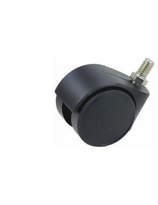Twin Wheel Castors, Color : Black