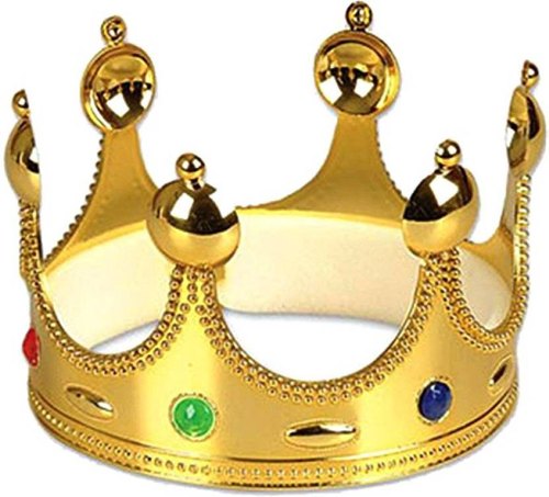 Plastic Party King Crown, Color : Gold Silver