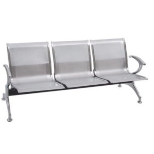 Mild Steel Waiting Chair, Color : Silver