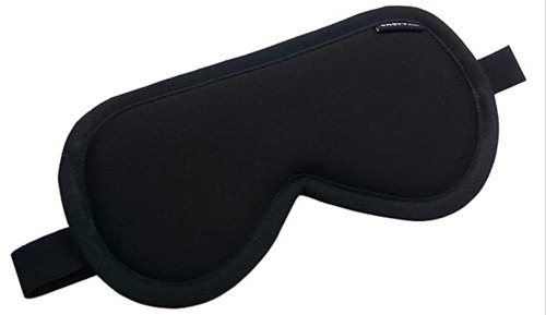 Silk Valvet Eye Mask, Color : Black