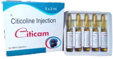 Citicoline Injection, Packaging Size : 5*2 Ml