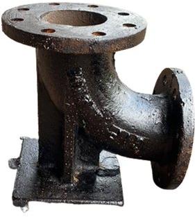 Cast Iron Double Flanged Duckfoot Bend, For Chemical Handling Pipe