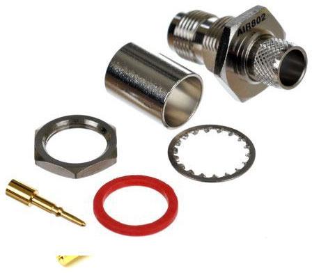 Brass TNC Plug Crimp Connector