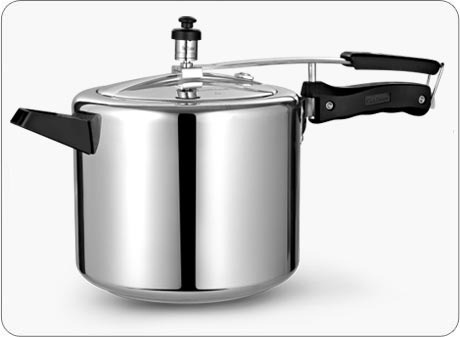 Anograph Aluminum Pressure Cooker, Color : Silver