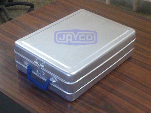 JAYCO Allumunium Document Bag, Pattern : Rectangular