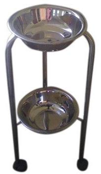 Silver Polished Stainless Steel Bowl Stand