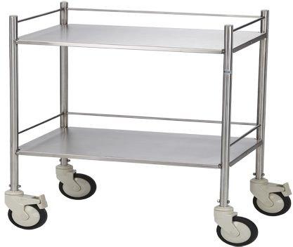 SHSC Stainless Steel Instrument Trolley, Size : 30 X 18 X 32 Inch