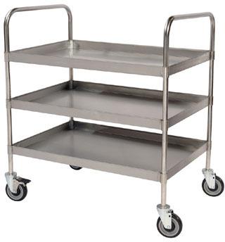 SHSC Stainless Steel Utility Trolley, For Hospital