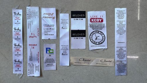 Satin Printed Garment Label