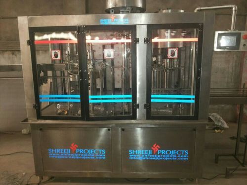 Shreeji Projects SS Electric Bottle Packaging Machine, Capacity : 60 Piece Per Hour